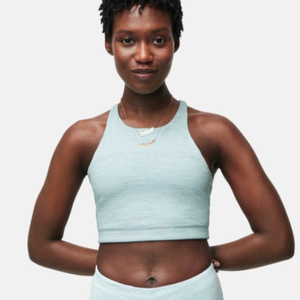 TechSweat Crop Top in Glacier